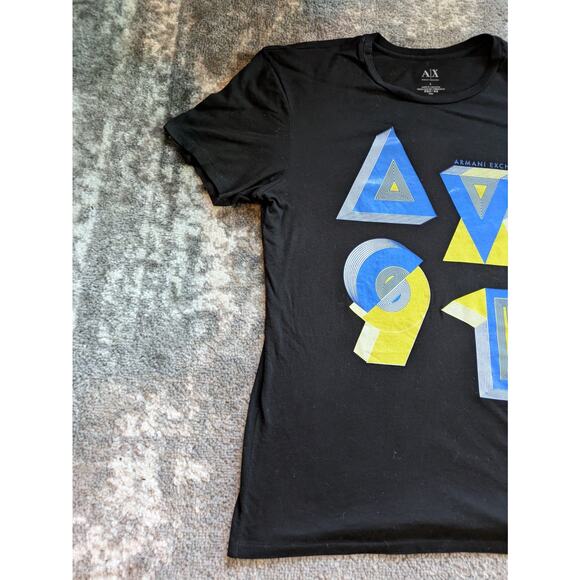 Armani Exchange Men's Graphic Print T-Shirt, Black - Large - Picture 2 of 10